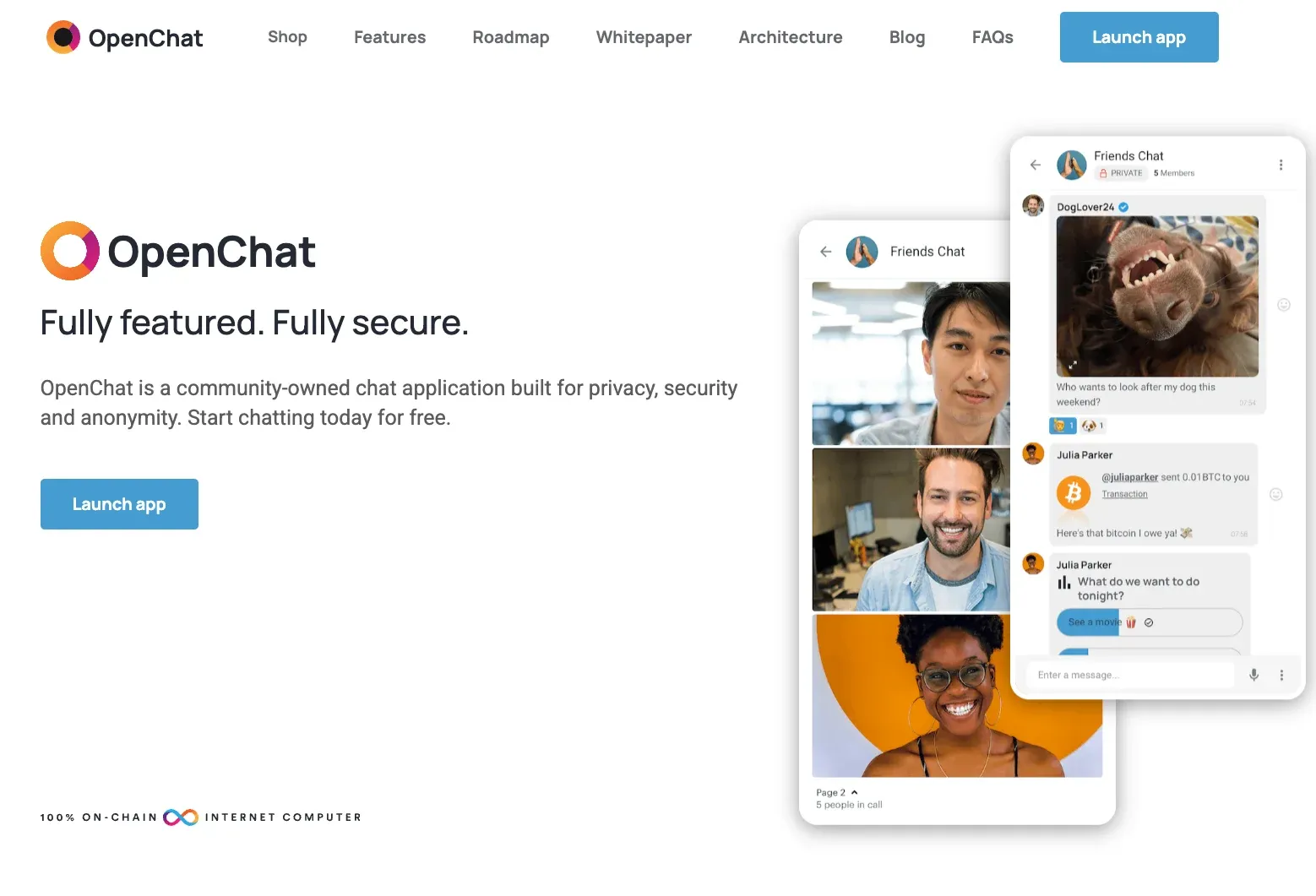 OpenChat - dezentraler Messenger auf ICP